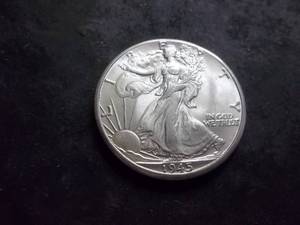 1945 D Walker Half Dollar