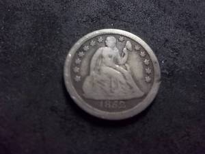 1852 Seated Liberty  Dime