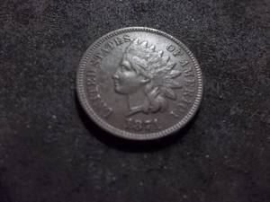 1871Indian Head Cent