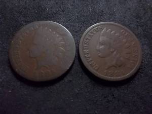 1884, 1885 Indian Head Cents