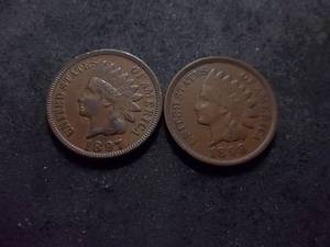 1897, 1898 Indian Head Cents