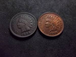 1898, 1899 Indian Head Cents