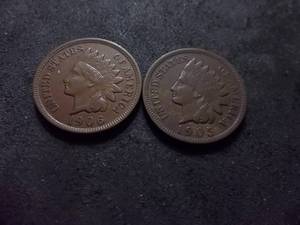 1905, 1906 Indian Head Cents