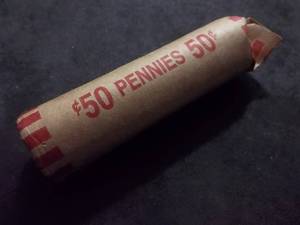 Full Roll Of 50 Indian Head Cents Random Dates
