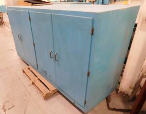 lot 36 image: Wood Storage Cabinet  #2 - 8(w) x 4(h) x 30(d)