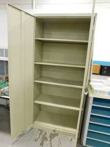 lot 79 image: Metal Storage Cabinet - 36(w) x 78(h) x 18(d)