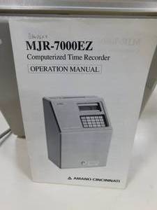 lot 81 image: Amano Cincinnati MJR-7000 EZ Time Clock