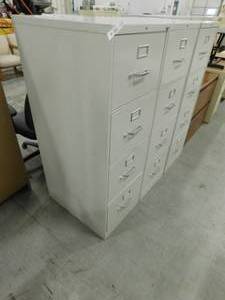 lot 122 image: HON File Cabinets - 18(w) x 52(h) x 25(d)