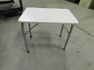 lot 129 image: Small Folding Table & Storage Unit