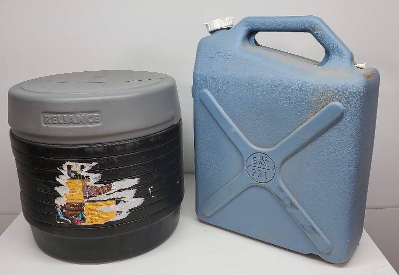 lot 24 image: Portable Toilet & Water container