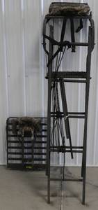 lot 12 image: 15 Ladder Stand & Aluminum Tree Stand