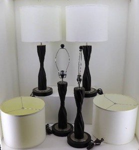 lot 52 image: (4) Table Lamps