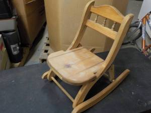Toddlers Wood Rocking Chair...
