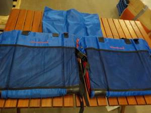 2 Great Land Camping Chairs and Pil...