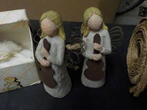Willow Tree Figurines, Clock, Bur L...