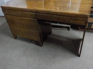 4 Drawer Wood Desk 56 x 30 x 20 ...