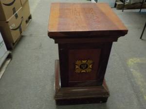 18 inch square Wood Pedestal 30 he...