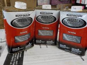 3 quarts Rust-o-leum Auto Stripper...