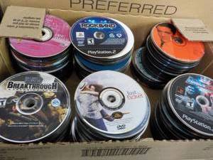 420 or so DVDS, CDs, Audio Books an...
