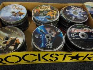 300 or so DVDs, CDs, Audio Books an...