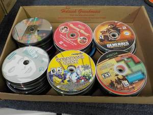 300 or so DVDs, CDs, Audio Books an...