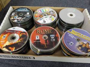 300 or so DVDs, CDs, Audio Books an...