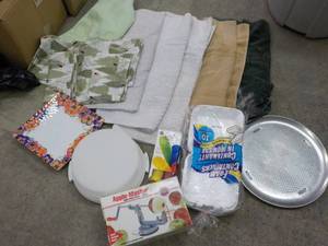 Towels, Pizza Pan, Apple Master and...