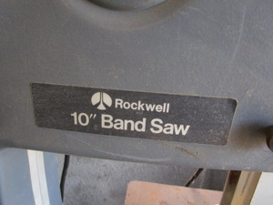 lot 10 image: Rockwell 10 Bandsaw