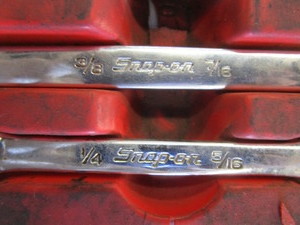 lot 37 image: Snap-on Std Line Wrench Set 38-1316
