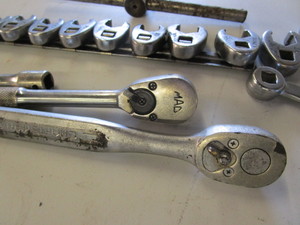 lot 49 image: 38 Drive Metric Crows, Extensions, Mac Tools Ratchets