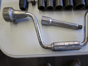 lot 53 image: Craftsman 12 Drive Ratchet, Speed Wrench & Misc. Sockets