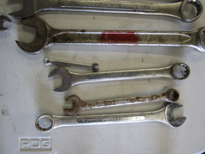 lot 62 image: Lot of Std & Metric Wrenches