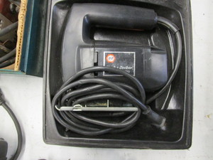 lot 108 image: Jig Saw, Sander, Drill, Heat Gun