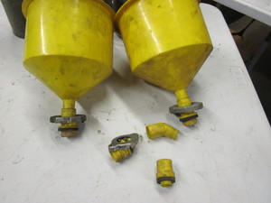lot 115 image: Radiator & oil Fill Funnels & Cans