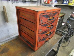 lot 144 image: Bolt Cabinet  Contents 13x17x17