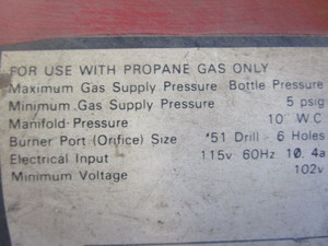 lot 179 image: Electric Propane Heater