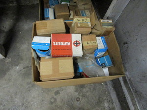 lot 217 image: Large Lot of Misc. (New) Auto Parts & Cabinet