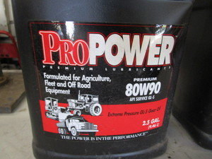 lot 219 image: (2) 2 12 gal Jugs 80w 90 Gear Oil