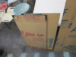 lot 226 image: (3) pcs of 14 Tinted Plexiglas (1) 2x4 (2) 15x34