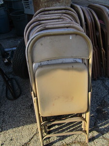 lot 235 image: (10) Metal Folding Chairs