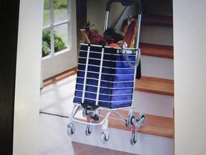 lot 13 image: Stair Climbing Shopping Cart with S...