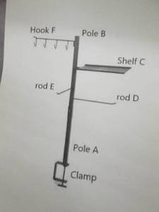 lot 21 image: Clamp Hook & Shelf Unit open box Re...
