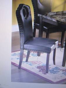 lot 48 image: Nailhead Dining Chair open box Reta...