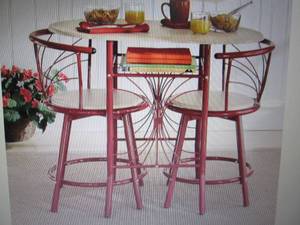 lot 51 image: Colorful Bistro Set open box Retail...