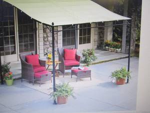 lot 53 image: Sunshade Awning Gazebo open box Ret...
