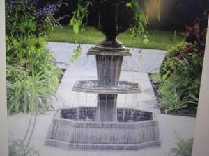 lot 60 image: Caserta 3-Tier FountainPlanter ope...