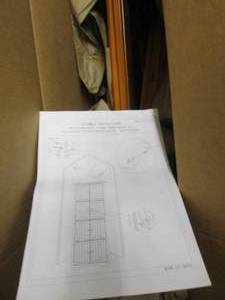 lot 71 image: 8-Door Corner Cabinet open box Reta...