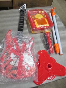 lot 79 image: Rock N Jam Toy Guitar & Amp Set ope...
