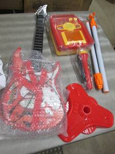 lot 80 image: Rock N Jam Toy Guitar & Amp Set ope...