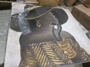 lot 84 image: Lady in Hat Canvas open box Retail ...